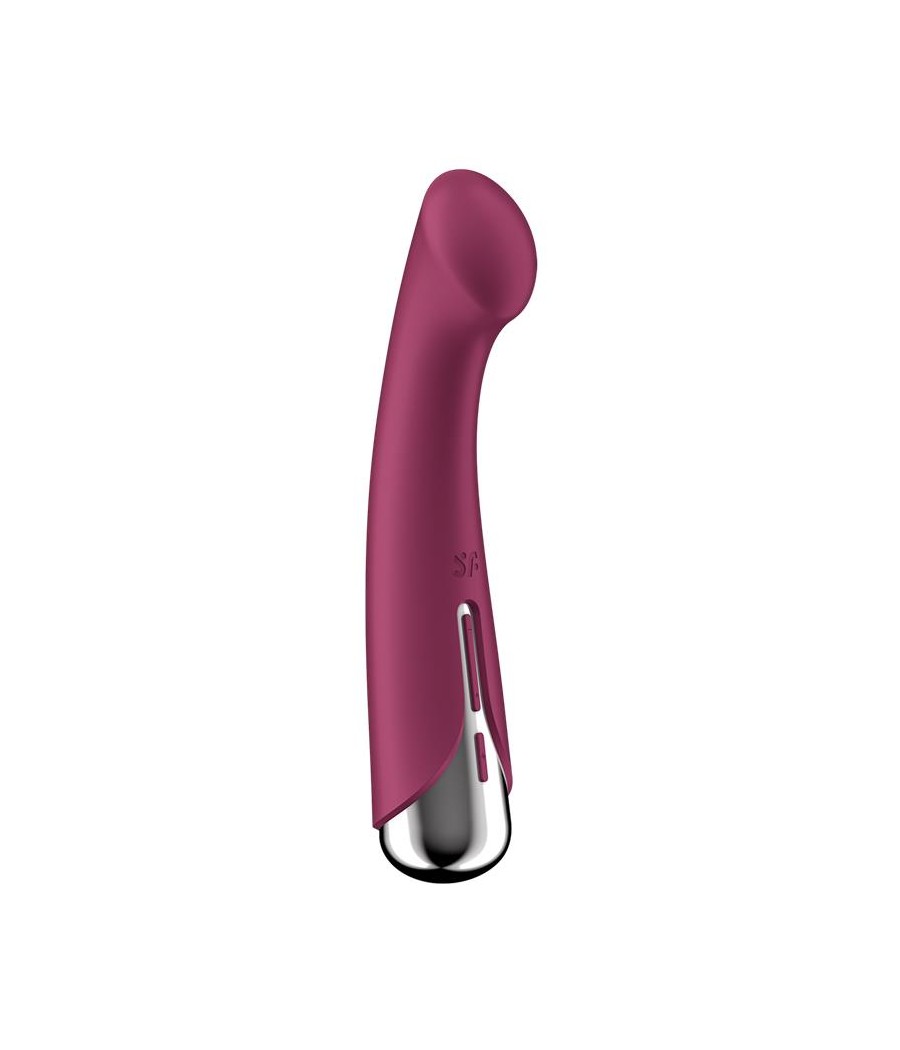 Spinning G Spot 1 Vibrador y Rotador Rojo