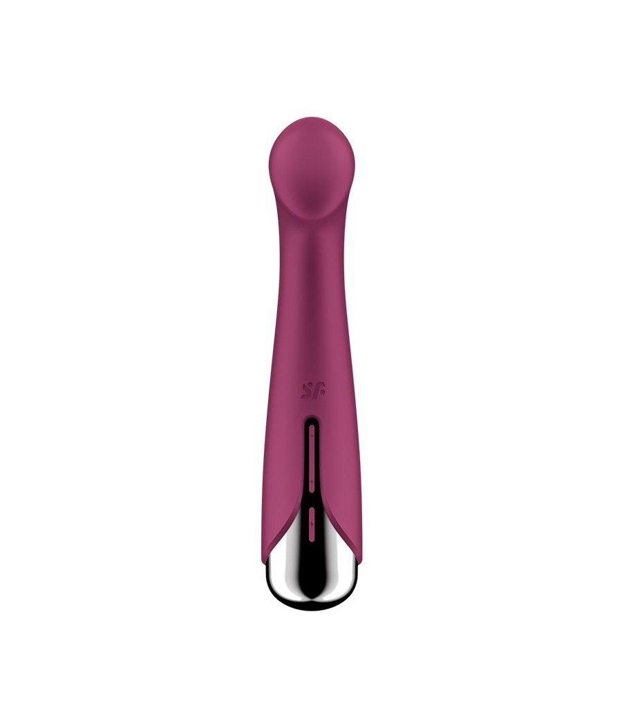 Spinning G Spot 1 Vibrador y Rotador Rojo