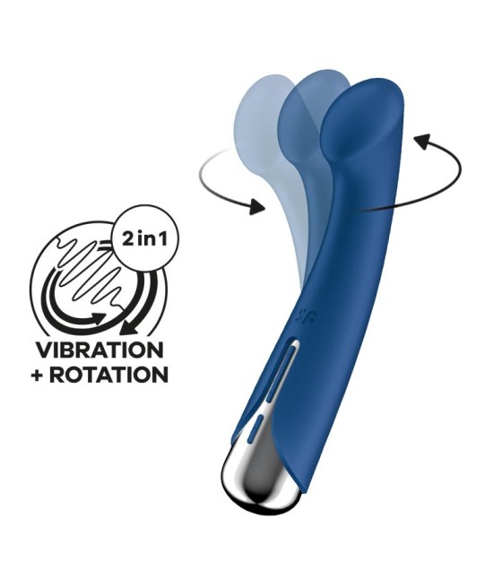 Spinning G-Spot 1 Vibrador y Rotador Azul