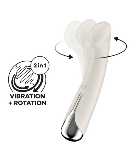 Spinning G-Spot 1 Vibrador y Rotador Beige