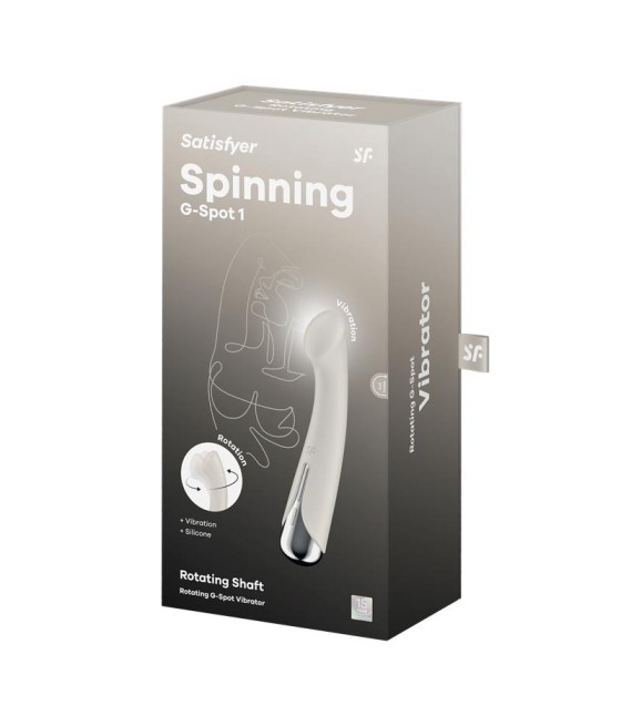 Spinning G Spot 1 Vibrador y Rotador Beige