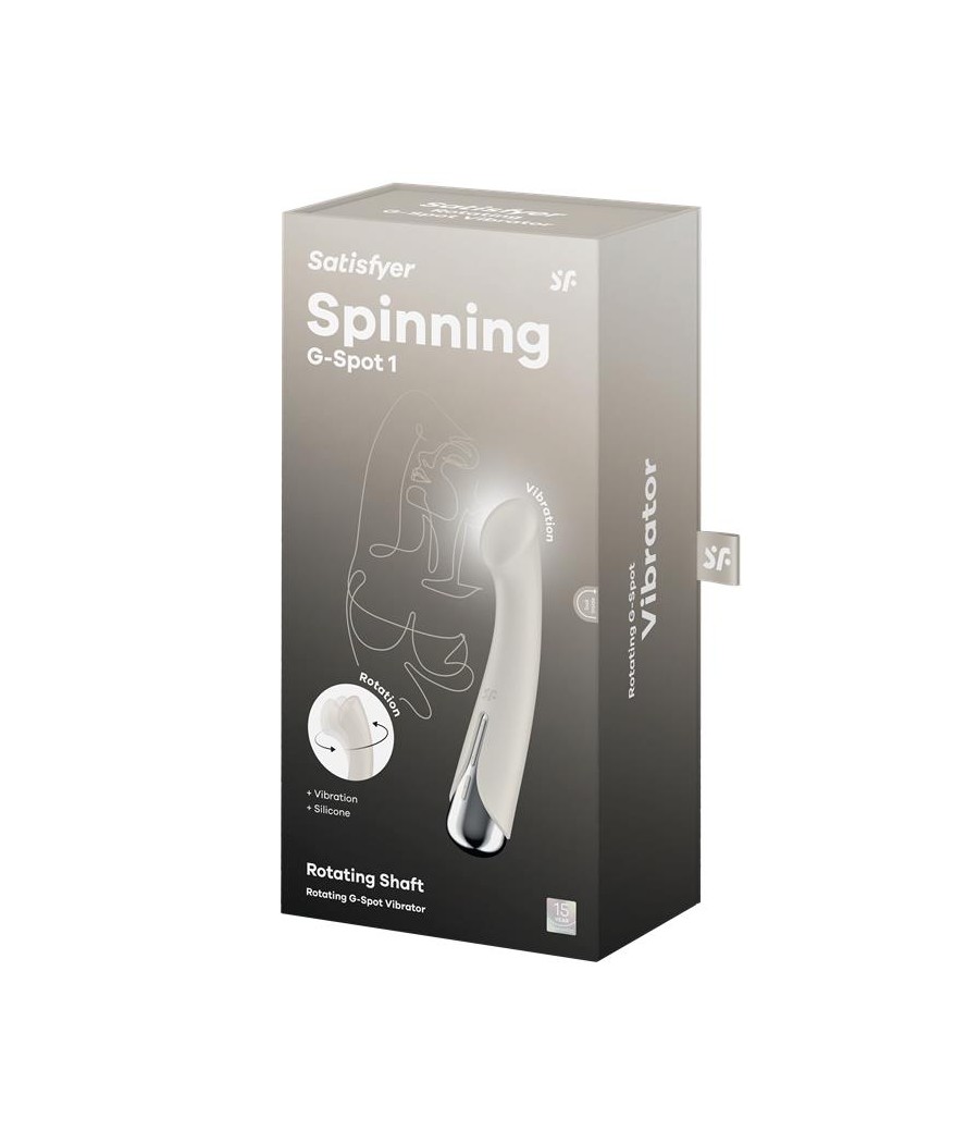 Spinning G Spot 1 Vibrador y Rotador Beige