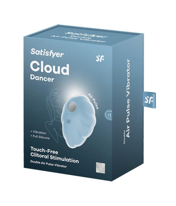 Cloud Dancer Succionador y Vibrador Azul