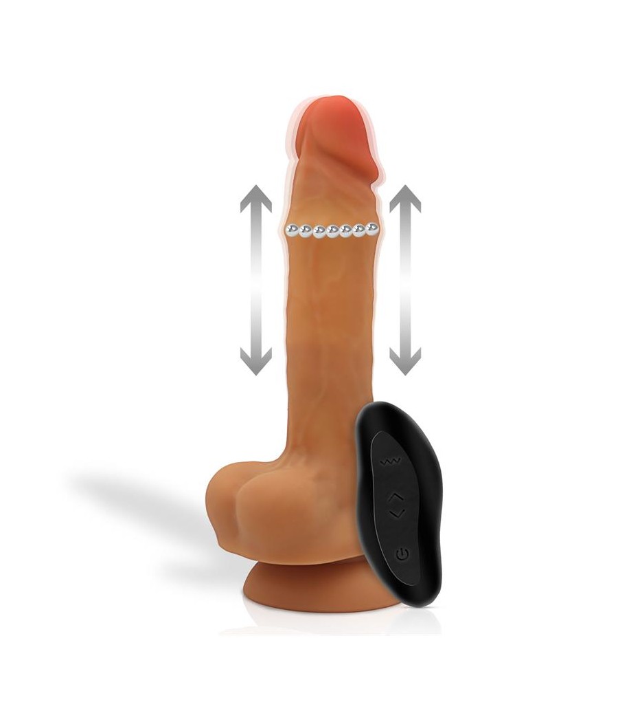 Adriano Dildo Realista Vibracion y Bolas Up and Down Internas