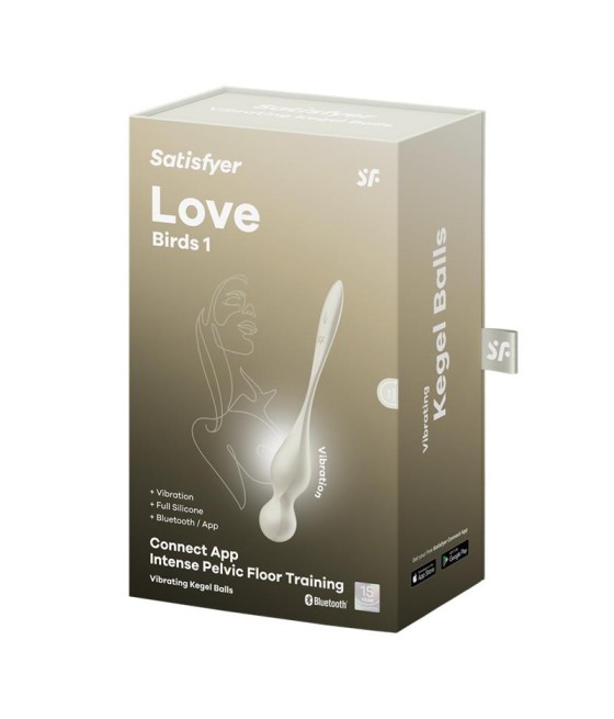 Love Birds 1 Bolas Kegel con APP Blanco