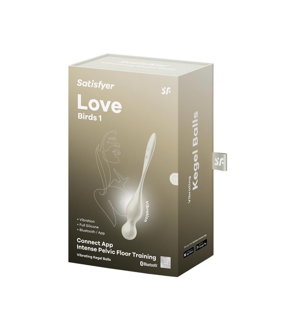 Love Birds 1 Bolas Kegel con APP Blanco