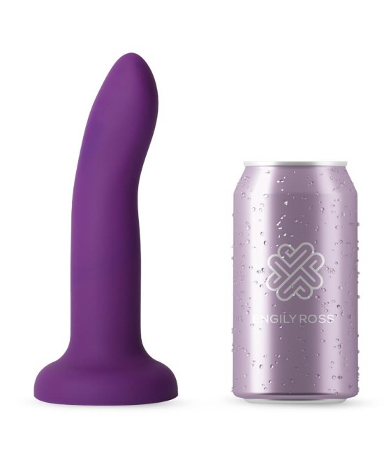 Dildo que Cambia de Color de Purpura a Rosa Talla M 17 cm