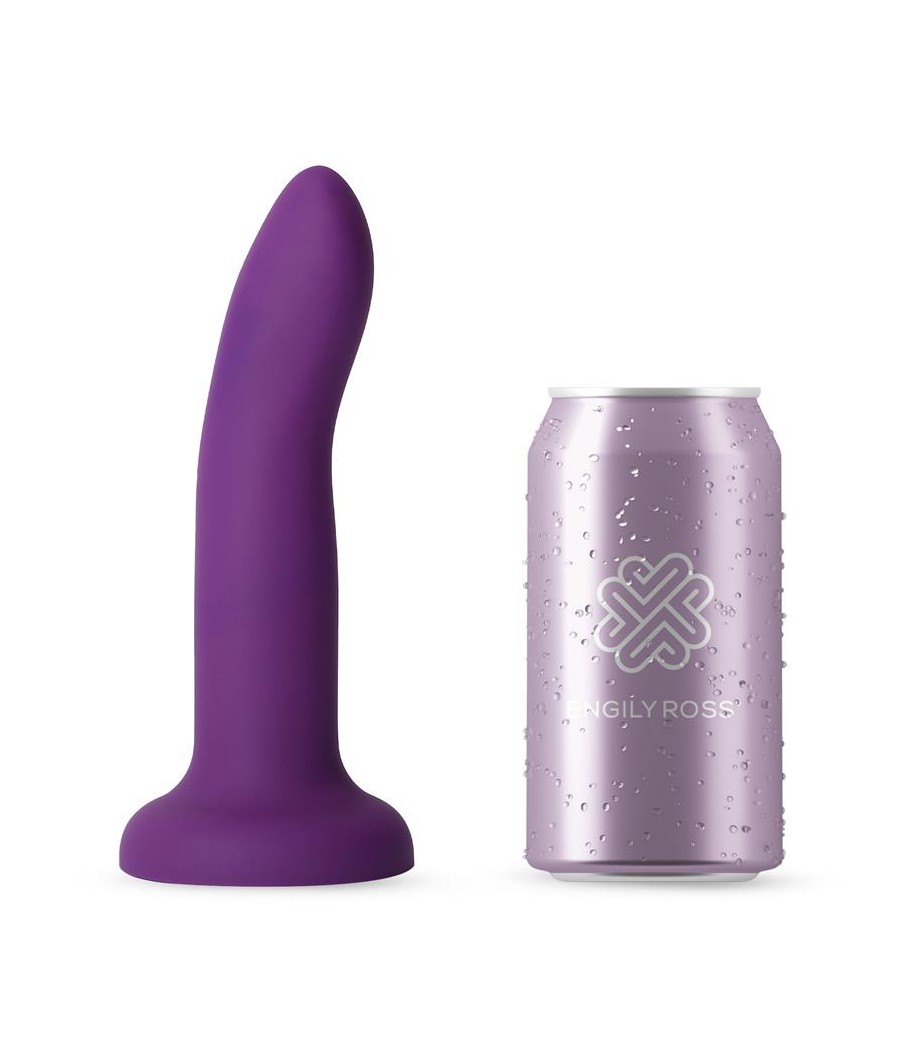 Dildo que Cambia de Color de Purpura a Rosa Talla M 17 cm