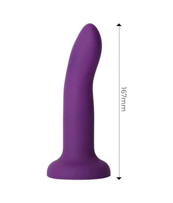 Dildo que Cambia de Color de Purpura a Rosa Talla M 17 cm