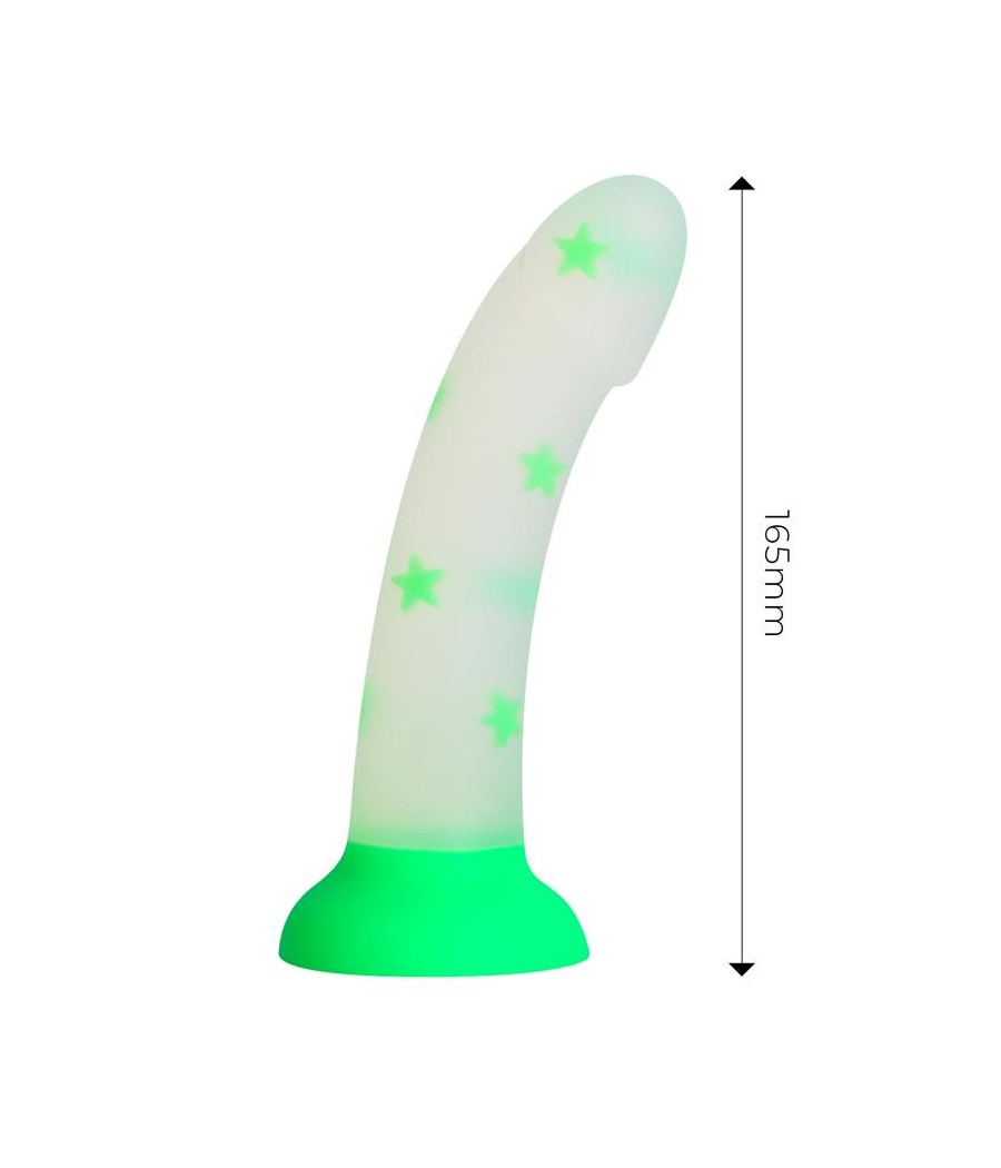 Dildo que Brilla en la Oscuridad Confetti Star 17 cm