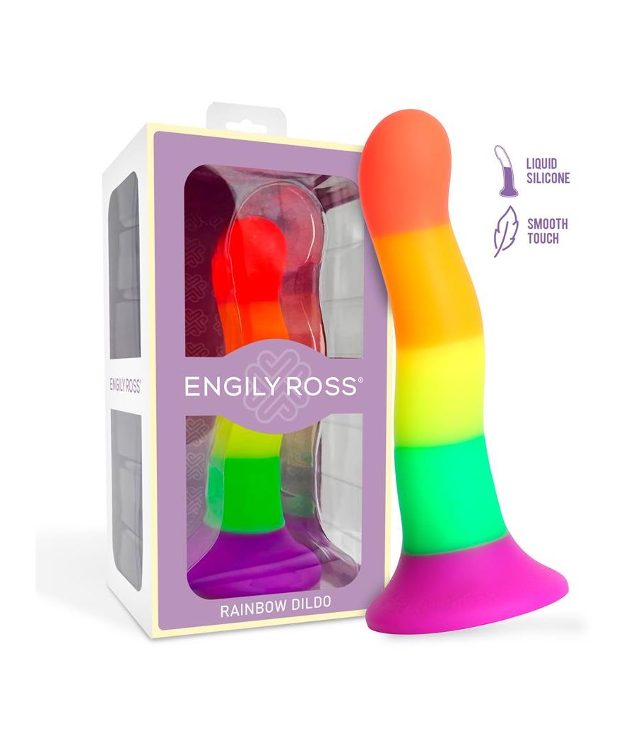 Dildo Color Arcoiris 18 cm