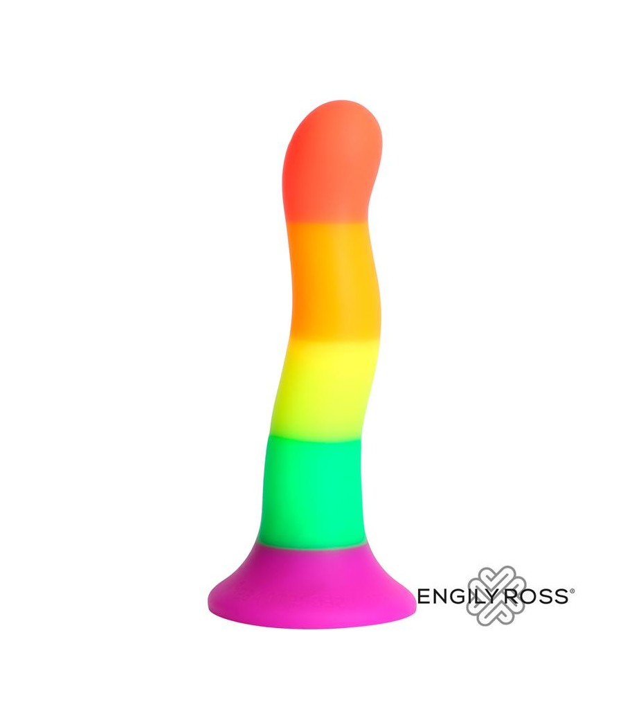 Dildo Color Arcoiris 18 cm