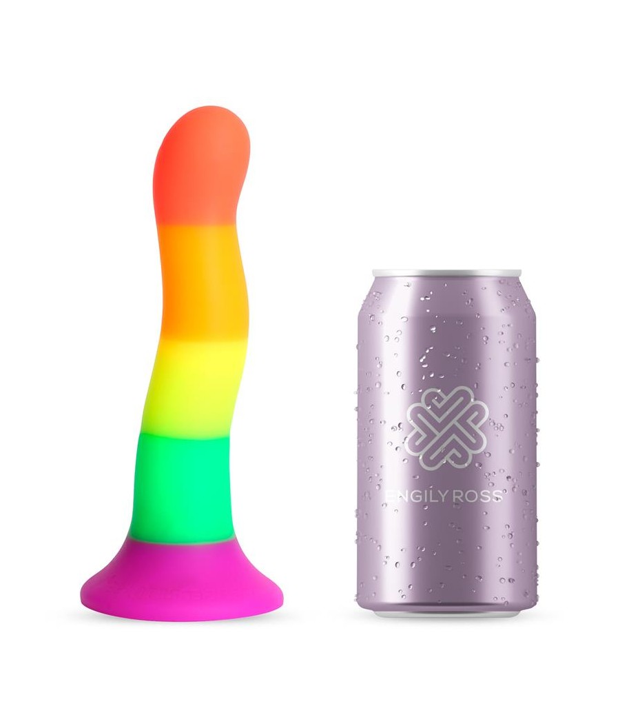 Dildo Color Arcoiris 18 cm