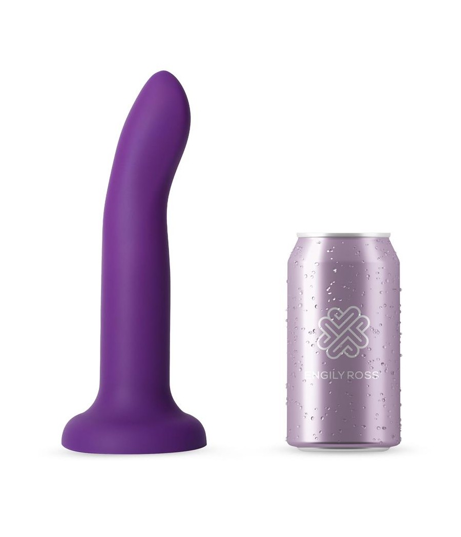 Dildo que Cambia de Color Pupura a Rosa Talla L 21 cm