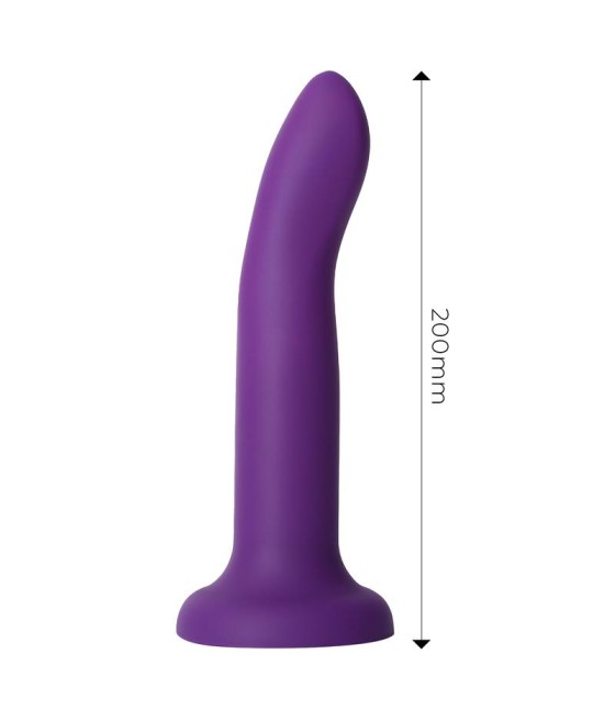 Dildo que Cambia de Color Pupura a Rosa Talla L 21 cm