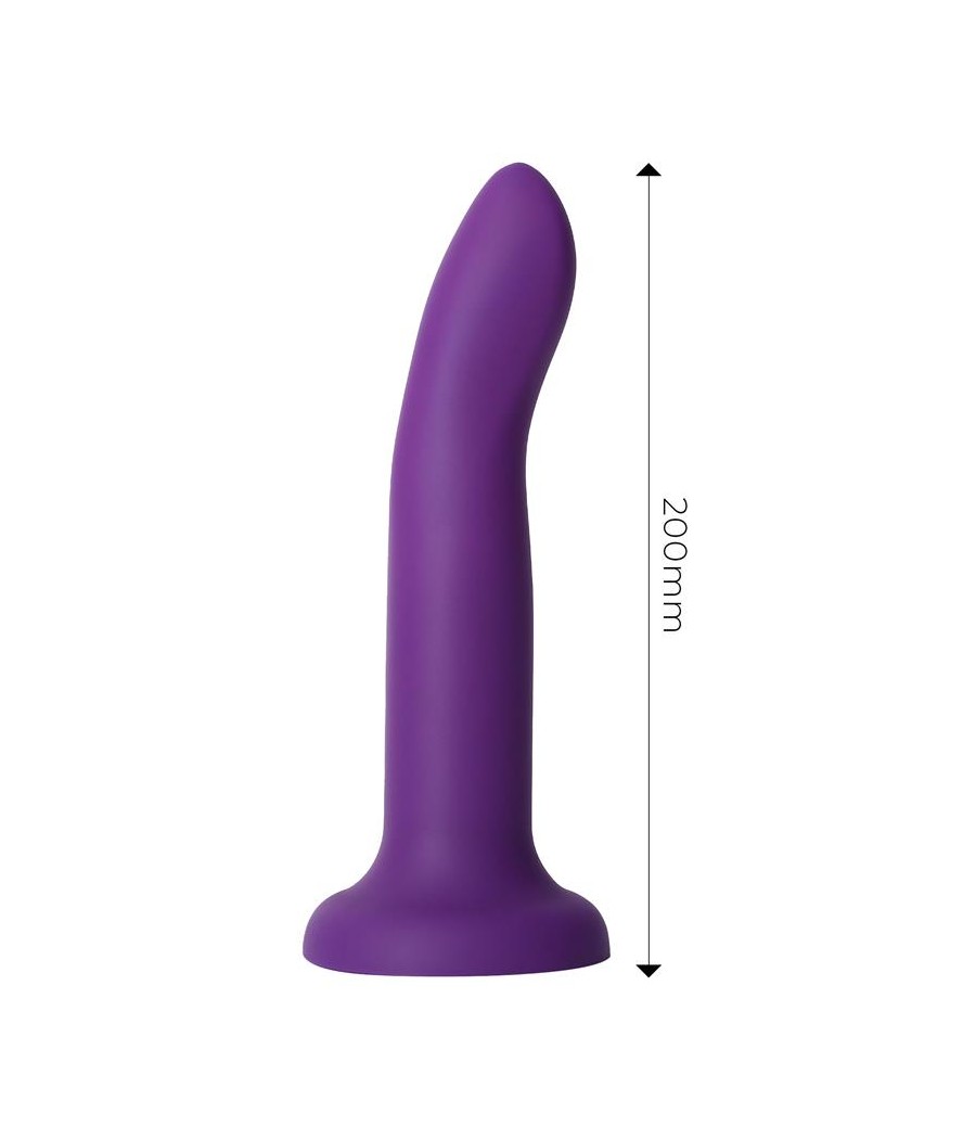 Dildo que Cambia de Color Pupura a Rosa Talla L 21 cm