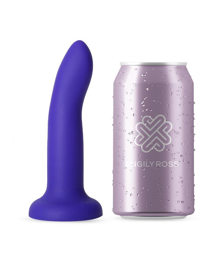 Dildo que Cambia de Color Purpura a Rosa Talla S 14 cm