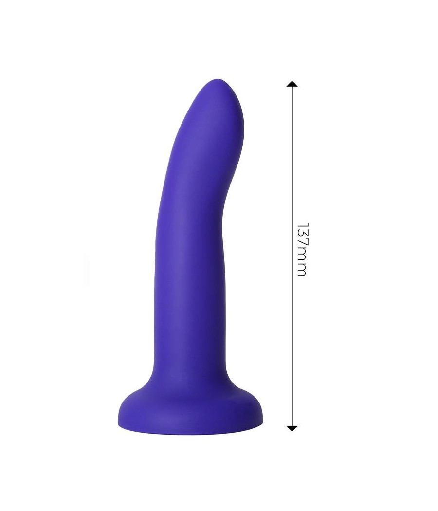 Dildo que Cambia de Color Purpura a Rosa Talla S 14 cm