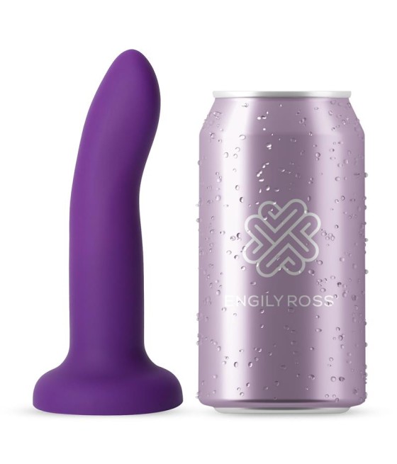 Dildo que Cambia de Color Purpura a Rosa Talla S 14 cm