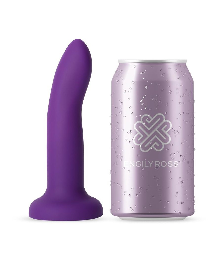 Dildo que Cambia de Color Purpura a Rosa Talla S 14 cm