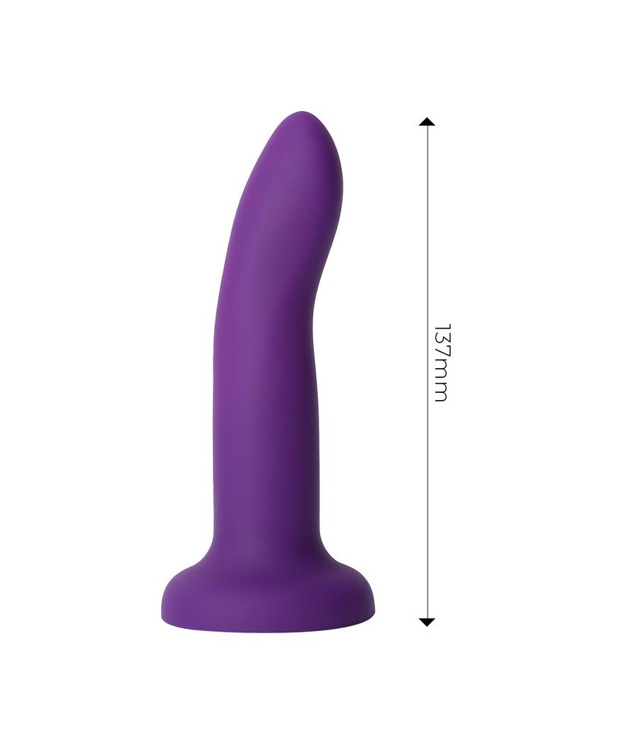 Dildo que Cambia de Color Purpura a Rosa Talla S 14 cm