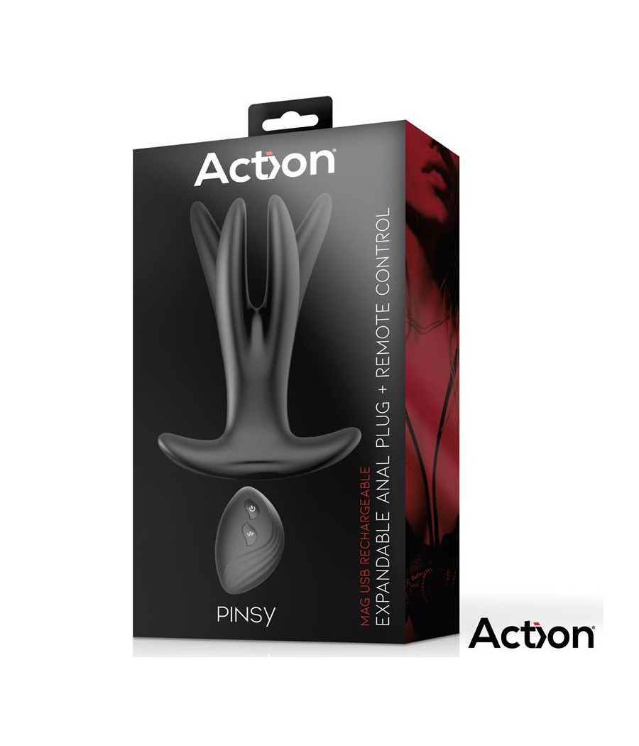 Pinsy Plug Anal Expandible con Control Remoto