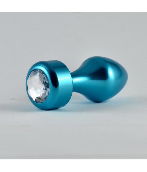 Plug Anal Azul Rosebud con Joya