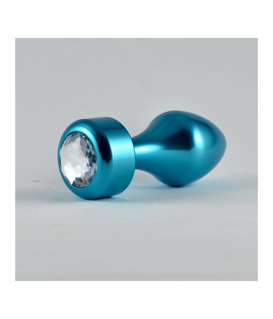 Plug Anal Azul Rosebud con Joya