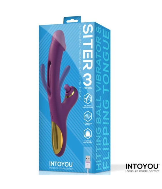 Siter Vibrador con Lengua Movimiento Flipping y Bola Golpeteo