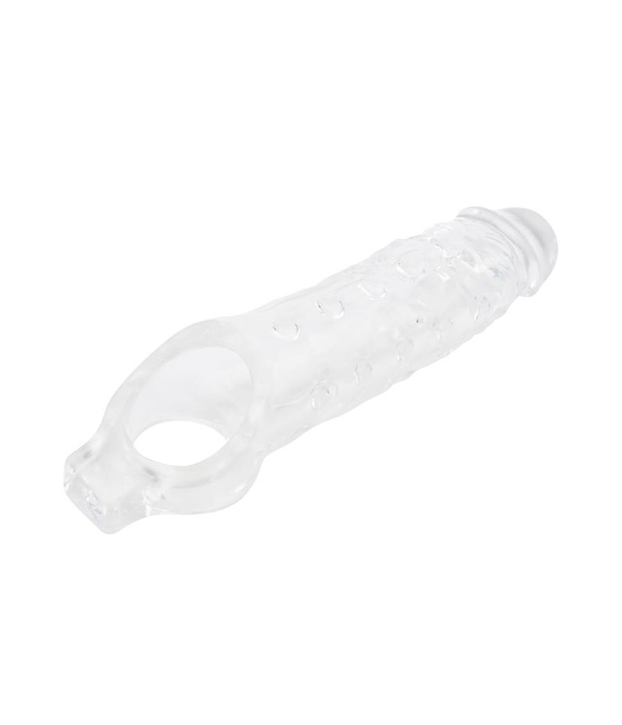 Funda para el Pene con Sujecion para Testiculos Mighty Transparente