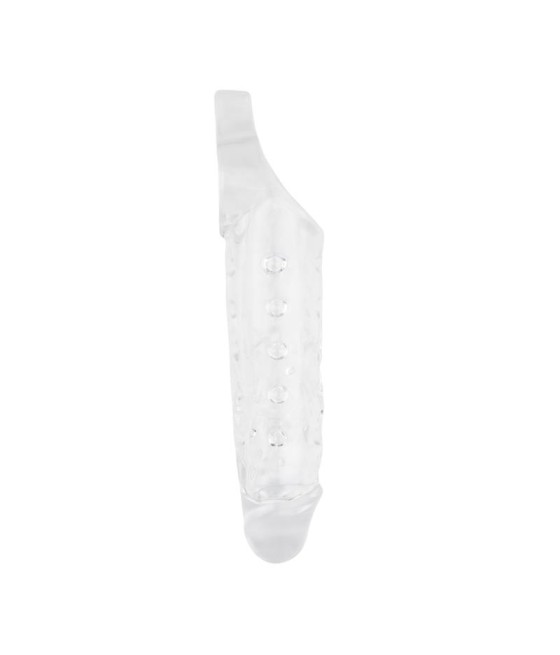 Funda para el Pene con Sujecion para Testiculos Mighty Transparente