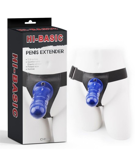 Arnés con Dildo Hueco Penis Extender 7.5