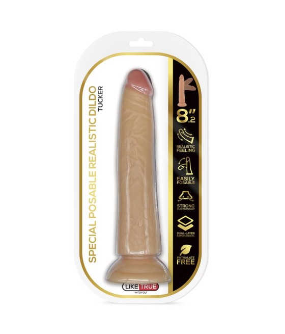 Tucker Dildo Realista Articulable Posable 82 Natural