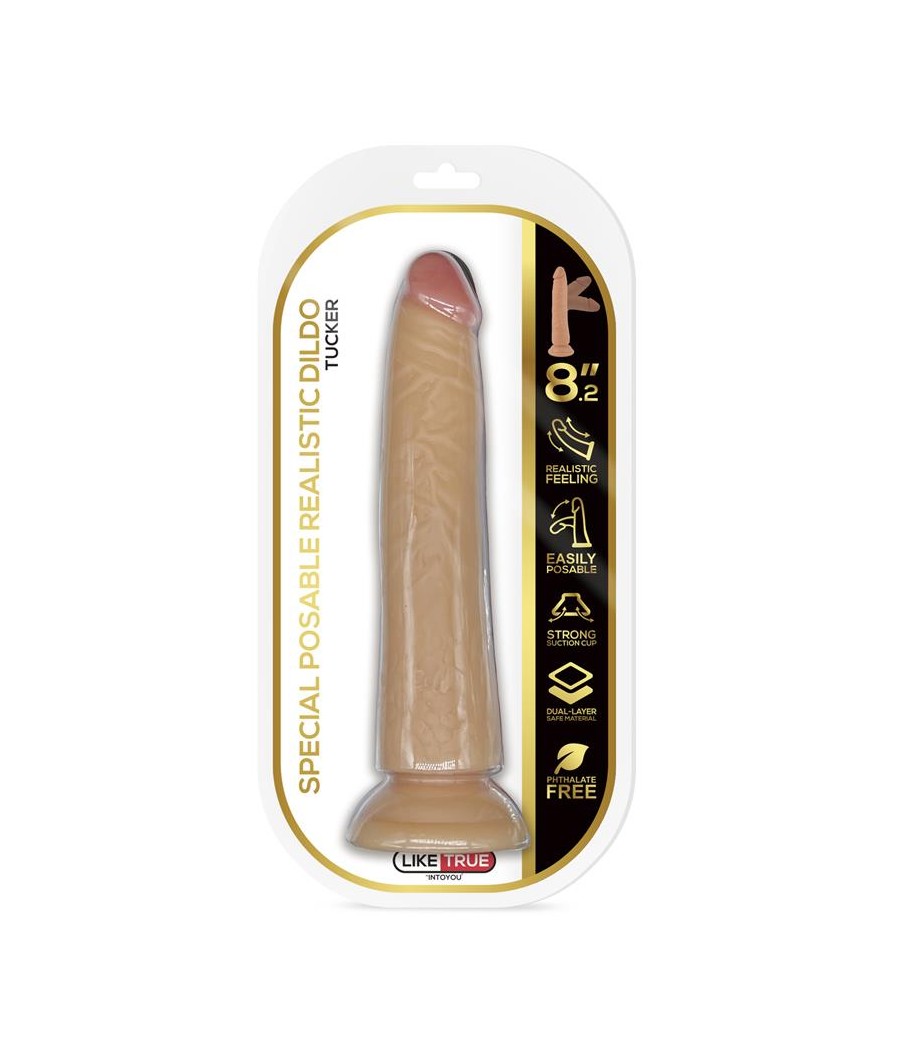 Tucker Dildo Realista Articulable Posable 82 Natural