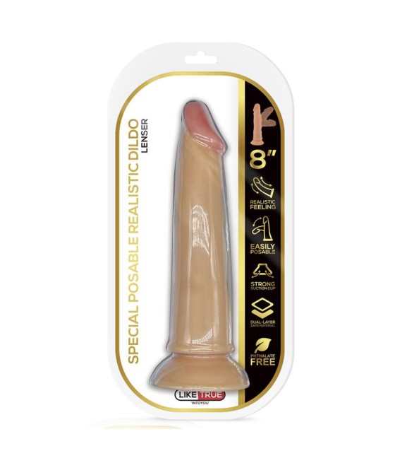 Lenser Dildo Realista Articulable Posable 8 Natural