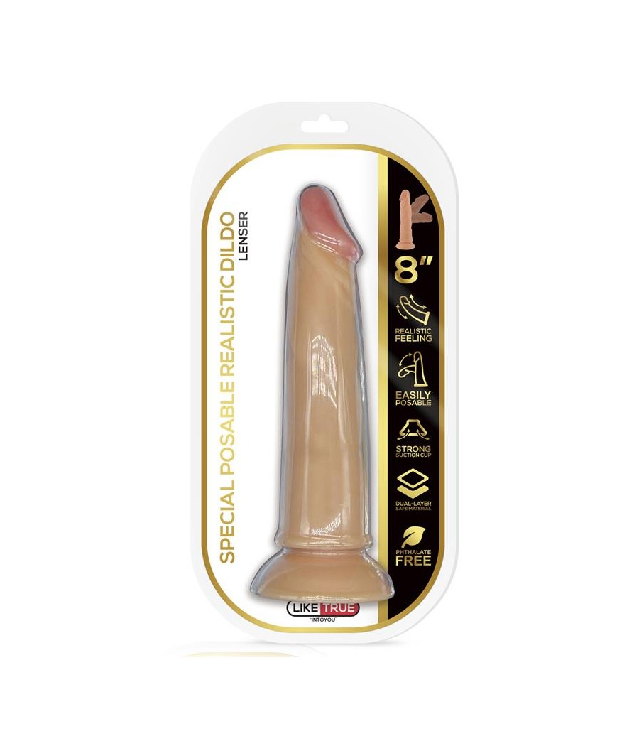 Lenser Dildo Realista Articulable Posable 8 Natural