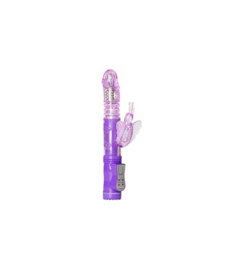 Vibrador con Mariposa - Púrpura