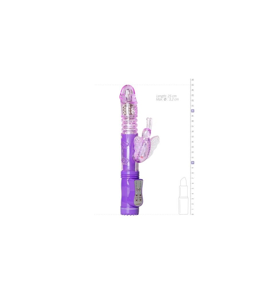 Vibrador con Mariposa Purpura