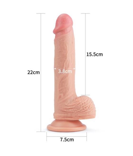 Dildo Nature 85 Silicona Liquida Natural