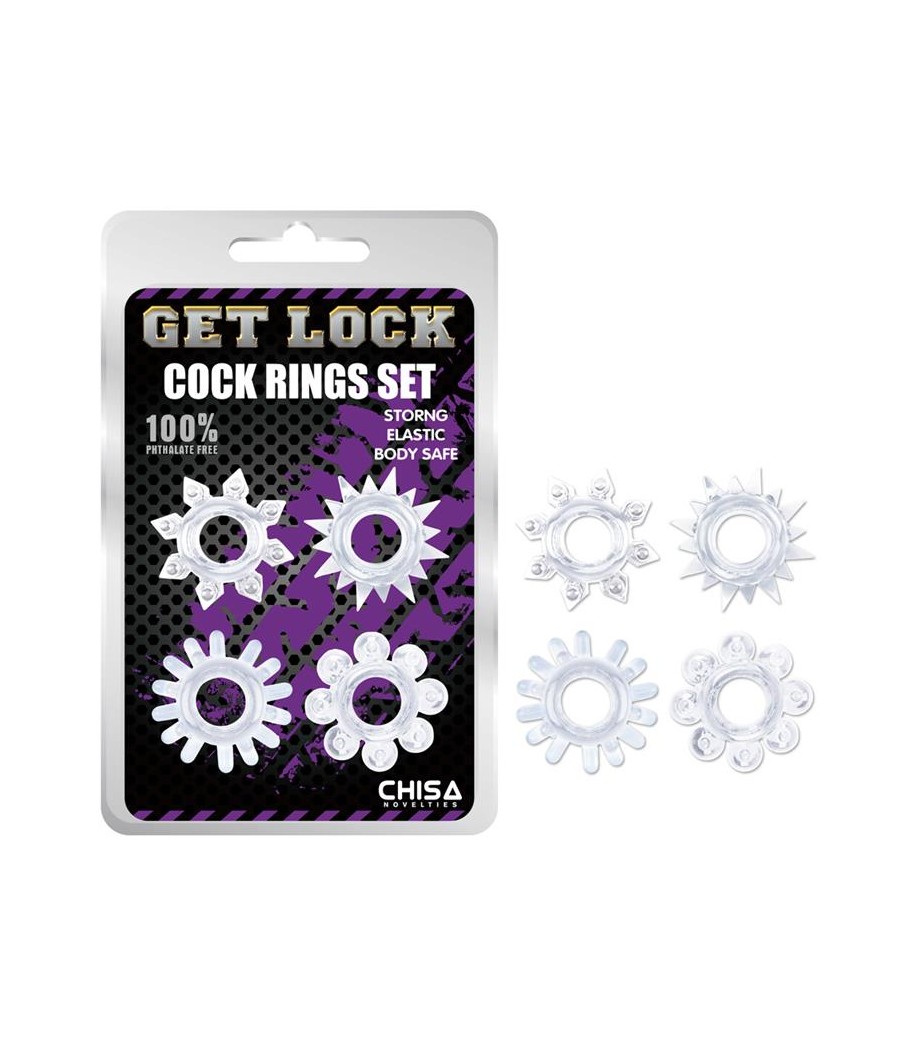 Set de Anillos para el Pene Transparente