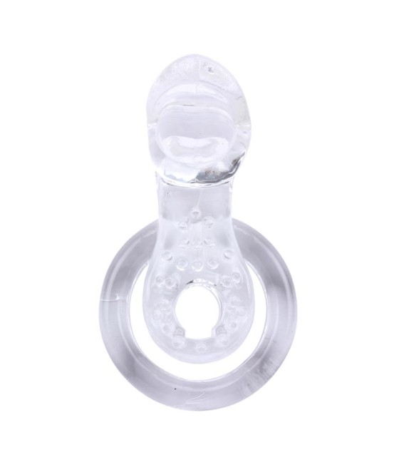 Anillo Vibrador para el Pene The Tongue Transparente