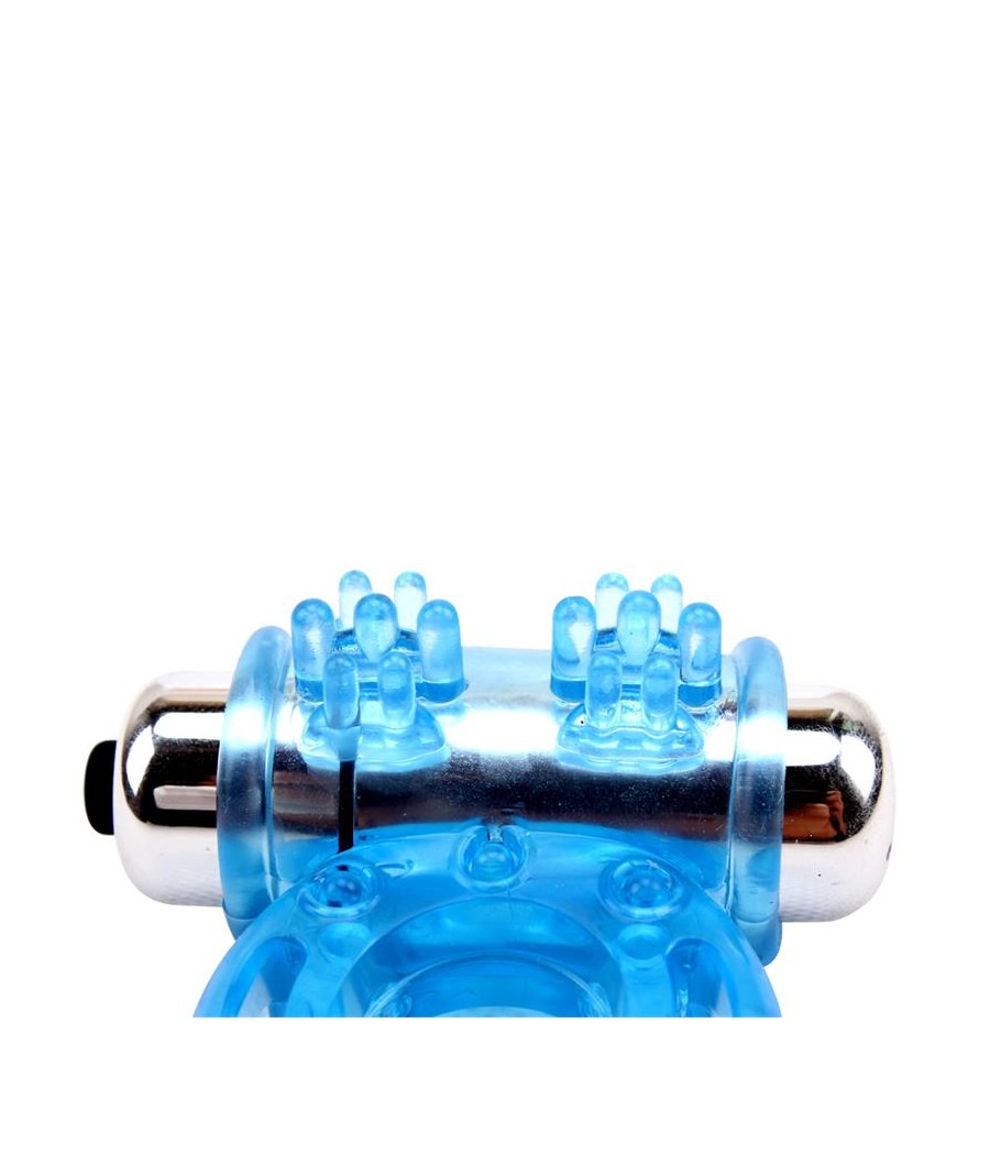 Anillo Vibrador para el Pene Bull Ring Azul