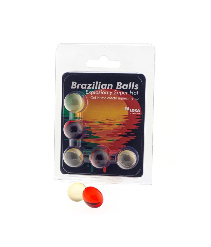 Set 5 Brazilian Balls Gel Efecto Supercalientamiento