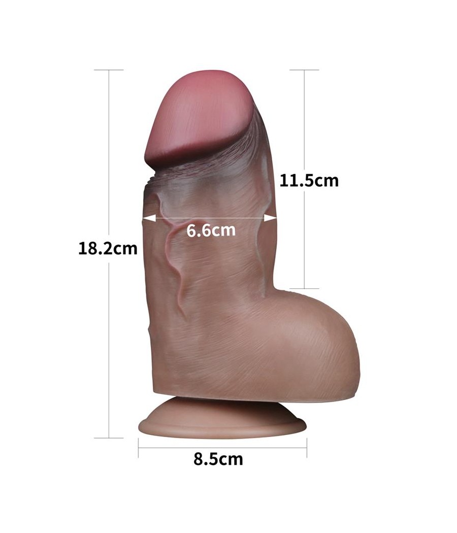 Dildo Doble Capa Silicona Platinum 7