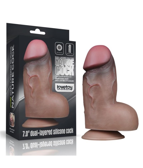 Dildo Doble Capa Silicona Platinum 7