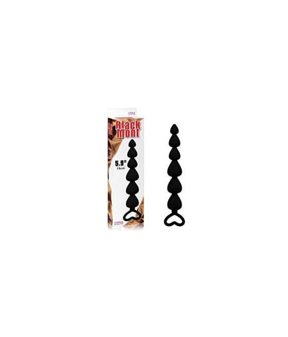 Cadena Anal Lovers 19 cm Beads Silicona Negro