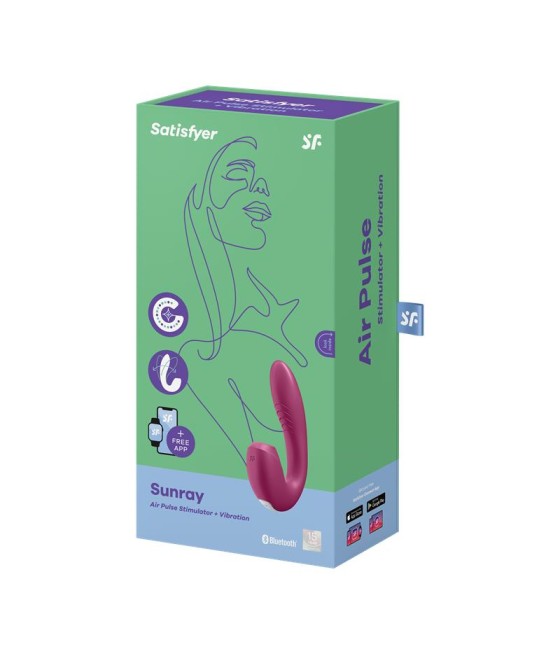 Sunray Berry Succionador y Vibrador 2 en 1 Super Flexible USB