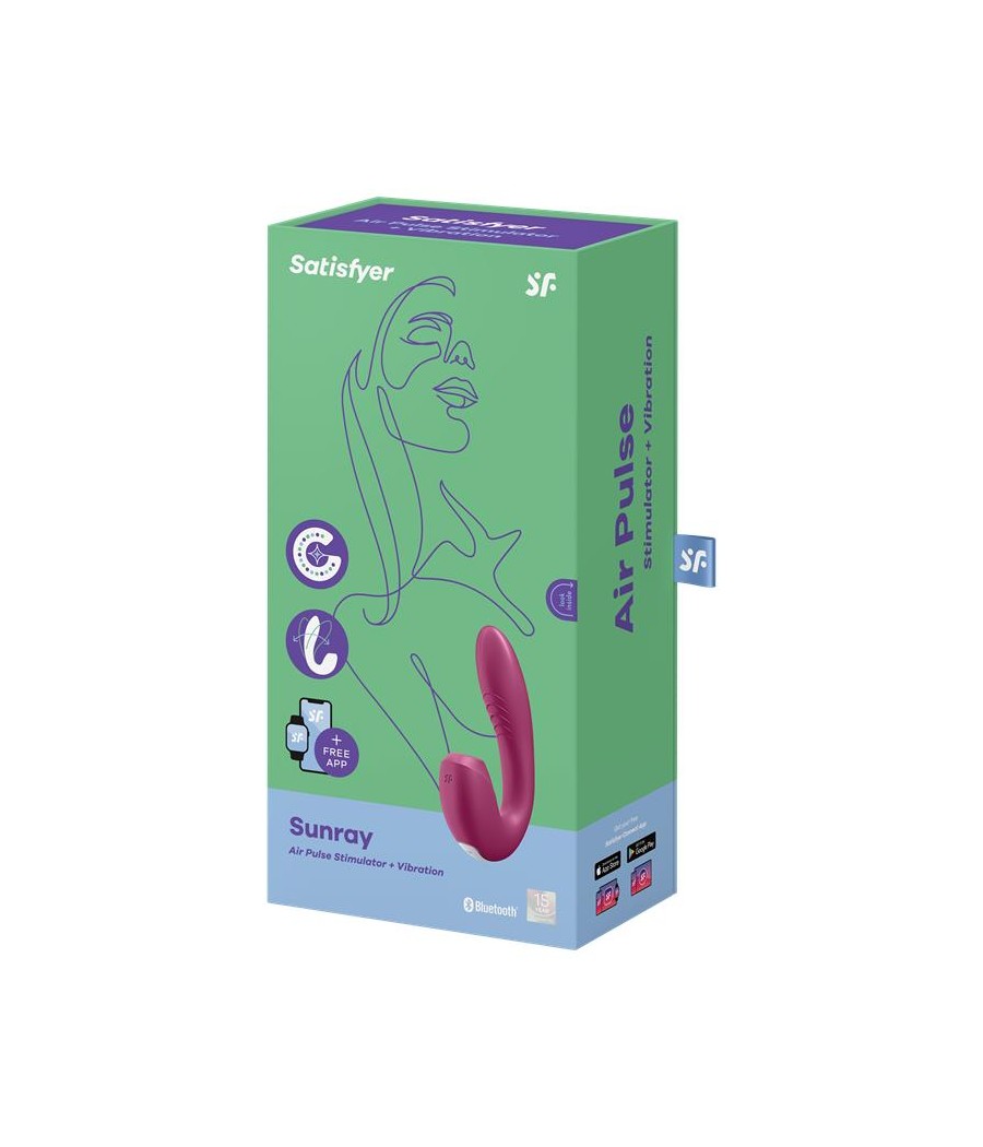 Sunray Berry Succionador y Vibrador 2 en 1 Super Flexible USB