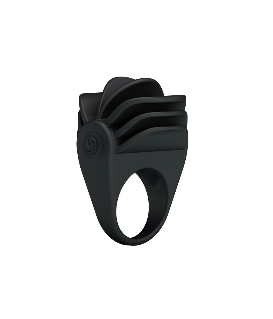 Pretty Love Anillo Vibrador Chester Color Negro