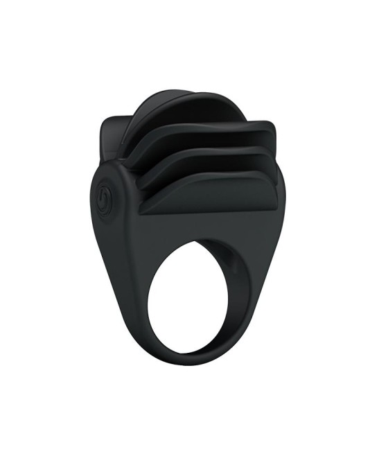 Pretty Love Anillo Vibrador Chester Color Negro